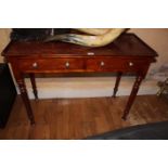 A VICTORIAN MAHOGANY DRESSING TABLE, wit