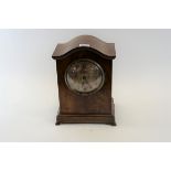 WINTER HALDER & HOFMEIR, an early 20th Century mahogany cased MANTLE CLOCK,