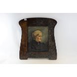 A LATE 19TH/EARLY 20TH CENTURY OIL ON CANVAS, head and shoulders portrait of a lady, unsigned,