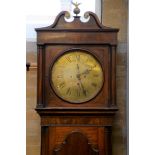 FRANCIS SIMS (EDINBURGH), AN EARLY 19TH CENTURY MAHOGANY 8 DAY LONGCASE CLOCK,