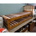 Oak single Bed ( trundle bed) by Willis & Gambier CONDITION: Please Note - we do