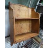 Small pine rack of shelves CONDITION: Please Note - we do not make reference to the