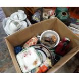 Assorted items to include a Royal Doulton part dinner service,