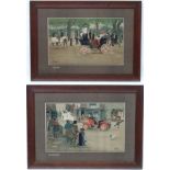 After Lance Thackeray (1870/9-1916), Pair of coloured lithographs,
