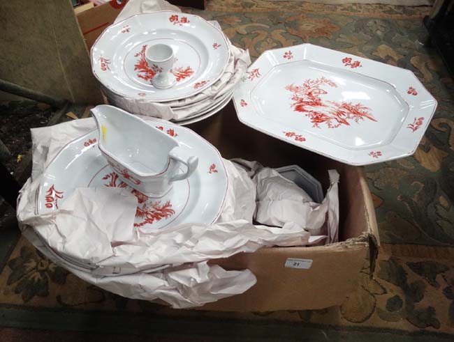 Box of Adams Ironstone china wares CONDITION: Please Note - we do not make