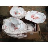 Box of Adams Ironstone china wares CONDITION: Please Note - we do not make