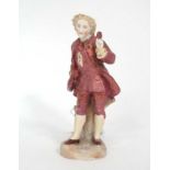 A Continental porcelain figurine, probably Italian,