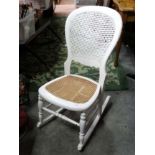 Cane rocking chair CONDITION: Please Note - we do not make reference to the