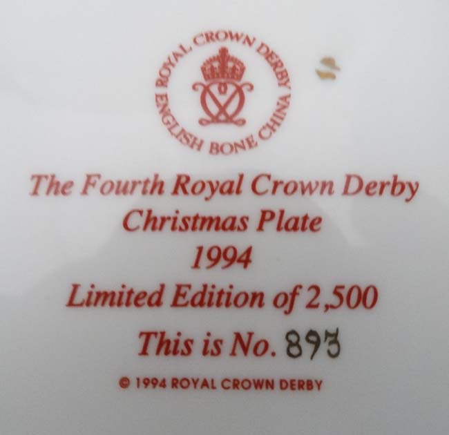 Royal Crown Derby collectors plates together with Spode plates etc CONDITION: - Image 2 of 4