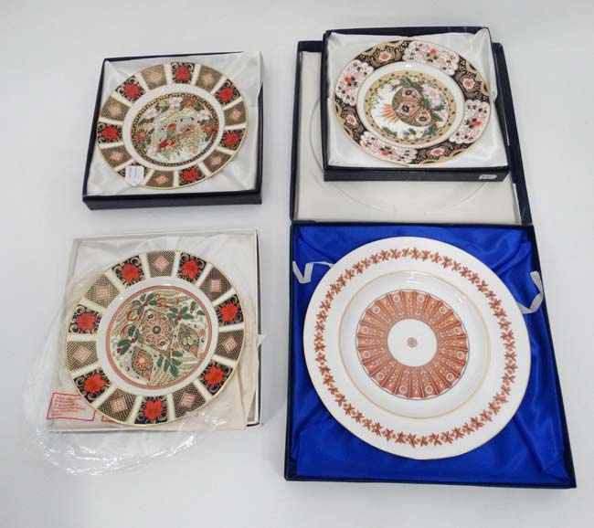 Royal Crown Derby collectors plates together with Spode plates etc CONDITION: