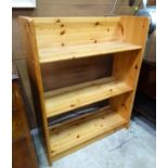 Pine bookcase CONDITION: Please Note - we do not make reference to the condition of