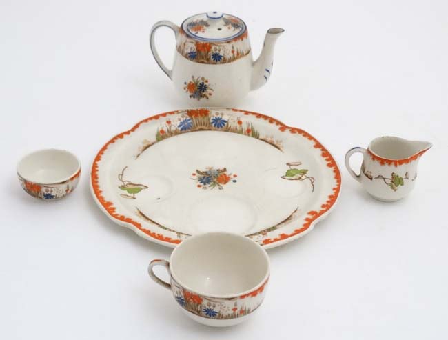 A c1950s James Kent Ltd, tea for one breakfast set , comprising teapot, cup, milk jug , - Image 9 of 9