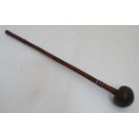 Ethnographic African Native Tribal : a South or Eastern African hardwood Knobkerrie ( Knobkierie /