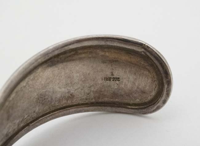 A silver bracelet of bangle form CONDITION: Please Note - we do not make reference - Image 6 of 6