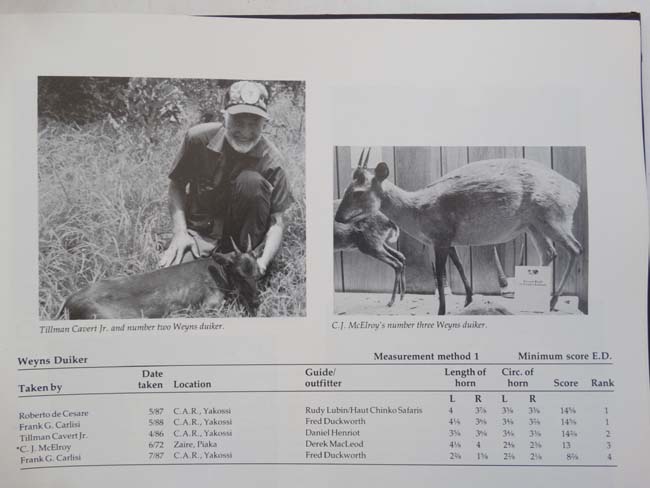 Books: '' Safari Club International, Record Book of Trophy Animals, Seventh Edition , - Image 5 of 7