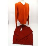 A Laksen 'Astor Knit' Jumper in Garnet, size 2XL,