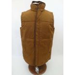 Musto Mens Down Gilet in Caramel, size L.