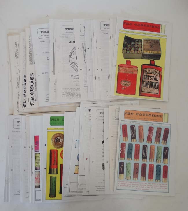 Ephemera: A collection of approximately 63 copies of '' The Cartridge '' magazine the Journal of