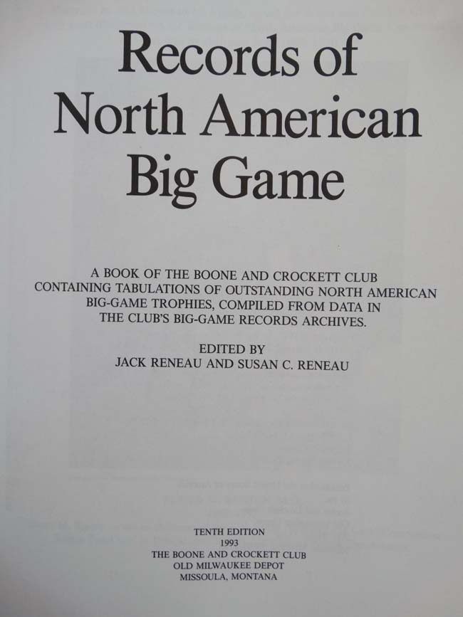 Books: Two editions of '' Records of North American Big Game '' to include the 1988 Centennial Year - Image 4 of 6