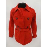 Musto Waterproof Mac , in Summer Red, size 8.