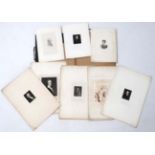 A quantity of various monochrome portrait engravings, ' John Flaxman ',