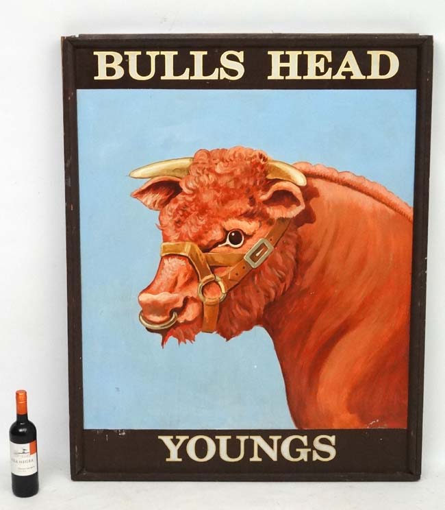 Garden and Architectural Salvage: a hand painted Wooden double sided Public house (Pub ) Sign for - Image 2 of 4