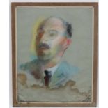 David Villiers (1906-1985), Pastel, Self Portrait, Signed and dated '45 ' lower right.