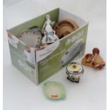 Box of assorted ceramics CONDITION: Please Note - we do not make reference to the