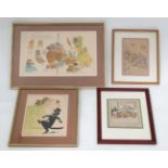 4 Louis Wain prints CONDITION: Please Note - we do not make reference to the