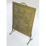 Brass fire screen CONDITION: Please Note - we do not make reference to the