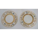 Pair of Caverswall china plates CONDITION: Please Note - we do not make reference