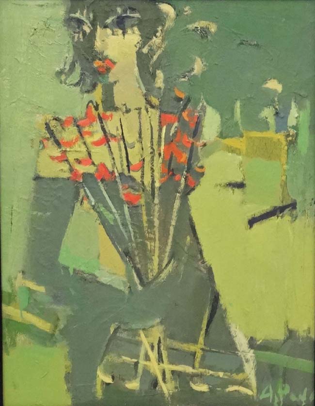 A Pona Russian / Ukraine 1997, Oil on Canvas, ' Retro Spring 1997 ', - Image 5 of 5