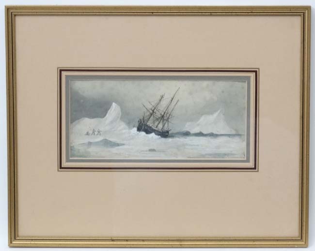 Polar Exploring ?/ North West Passage ?XIX-XX, Watercolour and gouache, - Image 3 of 4