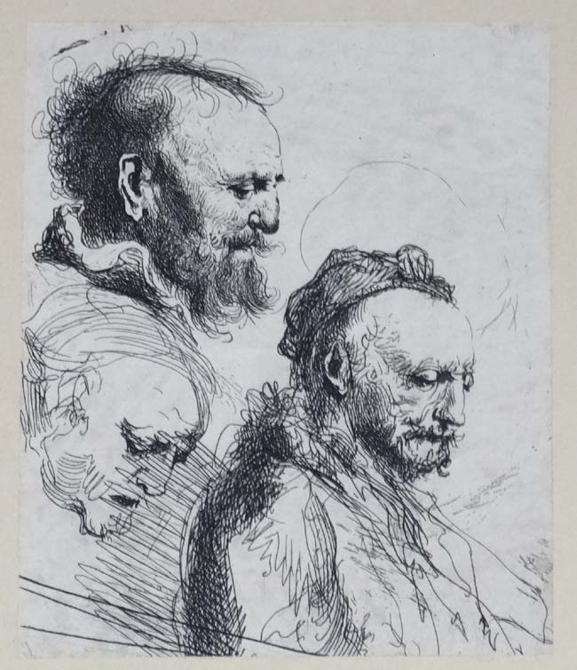 After Rembrandt Van Rijn (1606-1669), Etching laid on paper, - Image 3 of 3