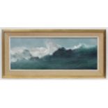 Jack Alexander XX, Oil on board, Crashing Waves, Signed lower right.