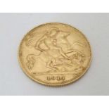 1/2 Sovereign coin: Georgivs V , 1911 ,22 ct gold Half Sovereign ,