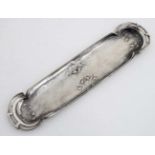 Art Nouveau : WMF ( Wurttebergische MetallwarenFabrik ) item 109 , Pen Tray ,silver plated,