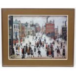 After LS Lowry (1887-1976), Coloured print, ' The Village Green ', 2002 Tate Publishing.