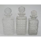 3 assorted decanters CONDITION: Please Note - we do not make reference to the