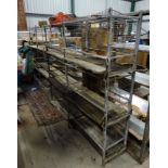 Metal racking CONDITION: Please Note - we do not make reference to the condition