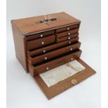 Neslein wooden work/tool box with internal compartments CONDITION: Please Note -