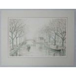 * Jeremy King (1933), Limited edition print 189/250, The Worcester and Birmingham Canal,