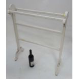 White painted towel rail CONDITION: Please Note - we do not make reference to the