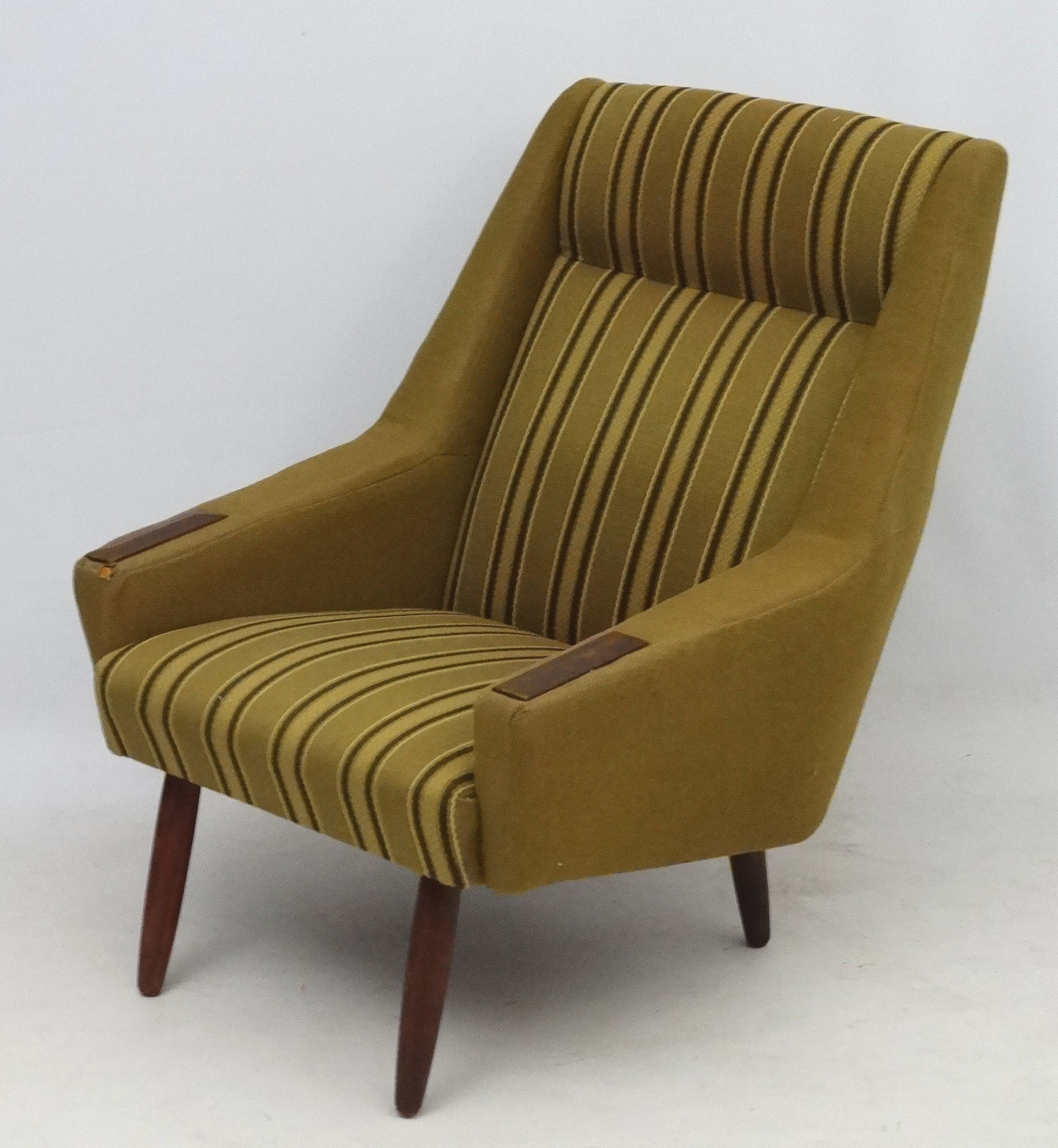 Vintage Retro : A Scandinavian Cloth Armchair ,