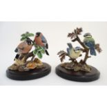 Two limited edition Coalport Bird Figure groups ,