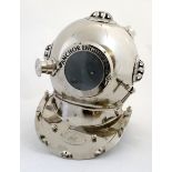 A 20thC Presentation divers helmet of chromed steel,