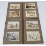 Two early 20thC photograph albums containing sepia and black and white images of a families holiday