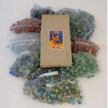 Toys: A large collection of approximately 1400 glass marbles ,