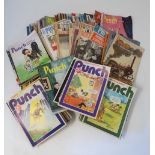 A large collection of over 80 1960's and 70s 'Punch' Magazines,