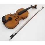 Musical Instruments : A c1900 Violin ,